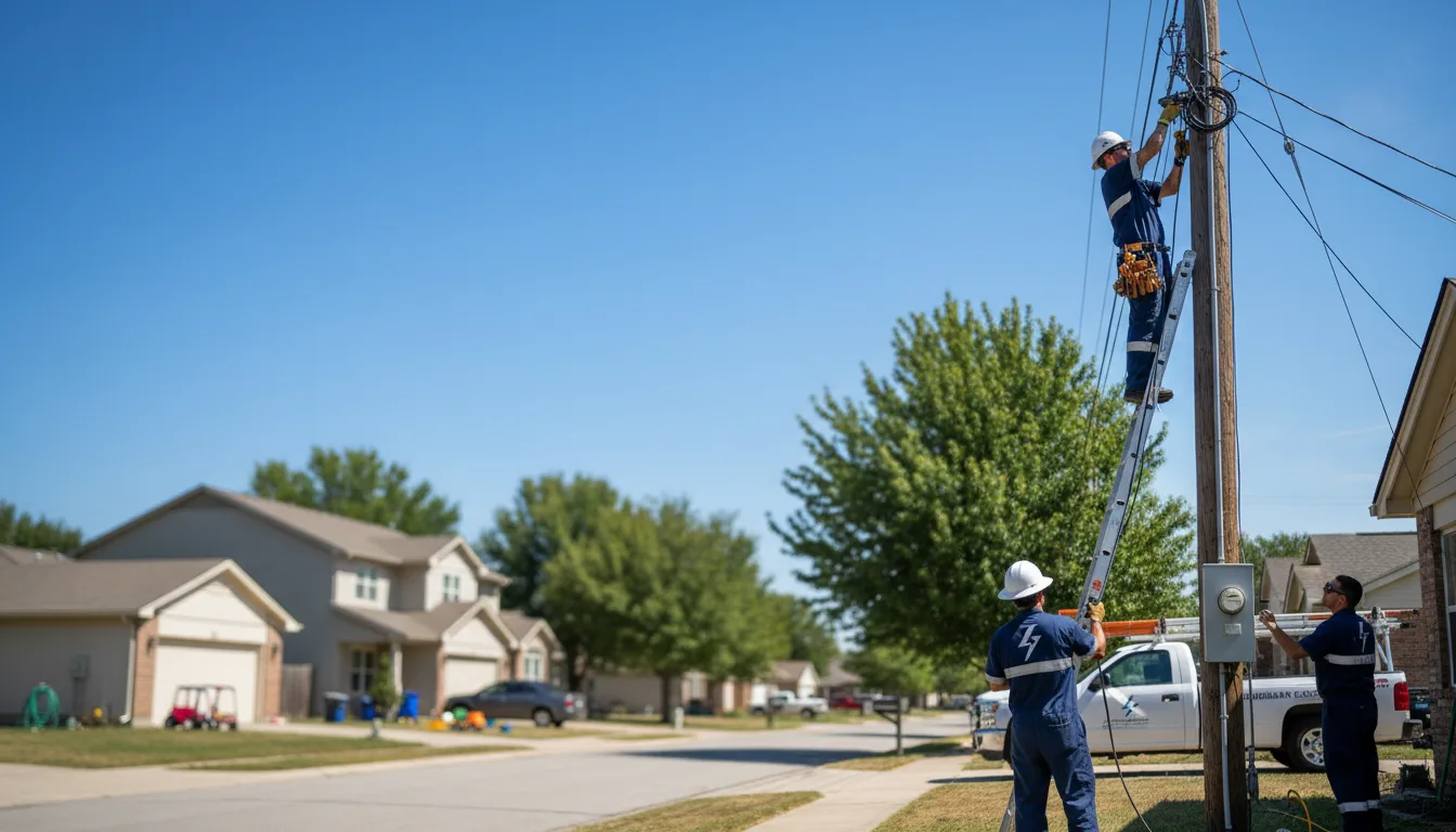 Residential electrician providing installation services in Gibson, IA